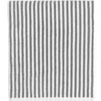Yard Hebden Striped 100% Cotton Towel in Grey