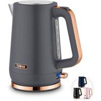 Tower Cavaletto Jug Kettle Grey & Rose Gold