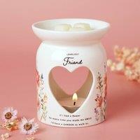 The Cottage Garden Mother's Day Wax Melt Burner - Friend in White