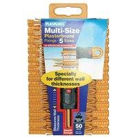 PLASPLUGS Multi-size Plasterboard Fixings (50)