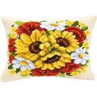 Vervaco CUSHION FLORAL POSY - Cross Stitch Kit: Cushion: Floral Posy