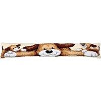Vervaco D/EXCLUD P/FUL DOG - Cross Stitch Kit: Draft Excluder: Playful Dog