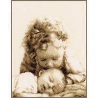 Vervaco SISTERLY LOVE - Counted Cross Stitch Kit : Sisterly Love