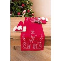 Vervaco EMB T/RUN DEER/CRYSTAL - Embroidery Kit: Runner: Deer & Ice Crystals