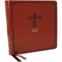 Thomas Nelson KJV Holy Bible: Thinline, Brown Leathersoft, Red Letter, Comfort