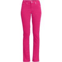 Lands' End Women's Straight Leg Stretch Cord Jeans, Mid Rise in Pink | Size: 14R