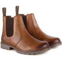 CATESBY ENGLAND Men's Galway Leather Casual Chelsea Boots in Tan | Size: 9