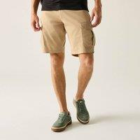 Regatta Men's Ruwan Cotton Twill Cargo Shorts in Beige | Size: 30R