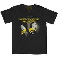 Twenty One Pilots Men's Back To Back T-Shirt in Black | Size: Large