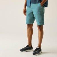 Regatta Men's Ruwan Cotton Twill Cargo Shorts in Mint | Size: 36R