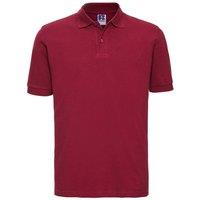 Russell Men's Classic Cotton Pique Polo Shirt in Red | Size: XL