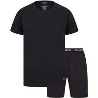 Lyle & Scott Men's Charlie Lounge Shorts & T-Shirt Set Black | Size: Medium
