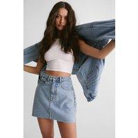 NastyGal Women's The Denim Mini Skirt in Vintage Wash | Size: 4