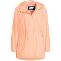 Lands' End Women's Squall Packable Raincoat in Peach | Size: 16-18
