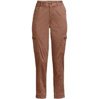 Lands' End Women's 7/8 Slim Leg Cargo Chinos in Brown | Size: 8