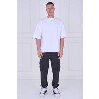 ELAINA FASHION Men's Urban Flex Utility Cargo Pants in Black | Size: 2XL