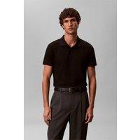 Calvin Klein Men's Slim Refined Pique Polo Black | Size: XL