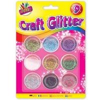 ArtBox Asorted Metallic Colour Glitter Pots (Pack of 9)