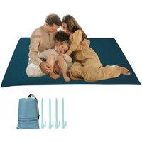 Kingsley & Harper Extra Large Beach Mat 210 x 200cm - Waterproof & Sand-Resistant in Green | Size: 2m x 2m