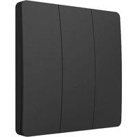 ENER-J 3 Gang Wireless Kinetic Switch Dimmable/Non Dimmable Black