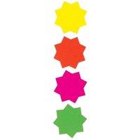 County Stationery Stars Fluorescent Shapes (Pack of 60)