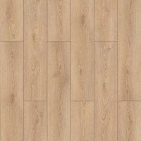 Vinyl Flooring UK Step 8mm Click Laminate Flooring Wood Effect-8 Planks-Covers 1.861sqm in Beige