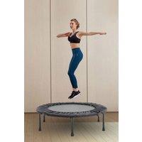 Living and Home 38 Foldable Fitness Trampoline Exercise Rebounder for Adults, Home Gym in Black