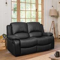Artemis Home Glendale 2 Seat Manual Recliner Sofa in Black