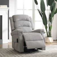 Artemis Home Eltham Dual Motor Electric Lift Assist Recliner with Massage & Heat in Light Grey