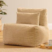 icon Noa Bean Bag Recliner, Jumbo Cord in Cream