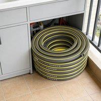 Havendro 30M Garden Hose Pipe Reinforced Braided PVC Hosepipe Reel in Grey
