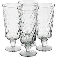 VOGREX 4PCS Cocktail Iced Tea Water Drinking Highball Tumbler Glasses Set in Clear
