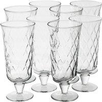 VOGREX 8PCS Cocktail Iced Tea Water Drinking Highball Tumbler Glasses Set in Clear
