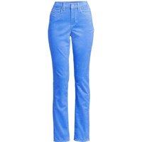 Lands' End Women's Straight Leg Widewale Cord Jeans, High Waisted in Light Blue | Size: 14L