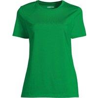 Lands' End Women's Petite Supima Short Sleeve Crew Neck T-shirt in Green | Size: 10-12