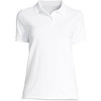 Lands' End Women's Plus Short Sleeve Piqu Polo Shirt in White | Size: 24