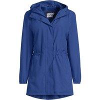 Lands' End Women's Squall Packable Raincoat in Bright Blue | Size: 10-12