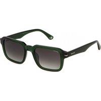 Police Men's SPLN36-520G61 Square/Rectangle Sunglasses in Green