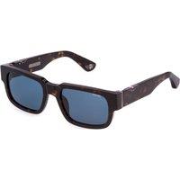 Police Men's SPLP24-540722 Square/Rectangle Sunglasses in Brown