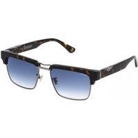 Police Men's SPLP25-550509 Square/Rectangle Sunglasses in Brown