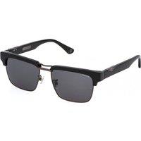 Police Men's SPLP25-550672 Square/Rectangle Sunglasses in Black