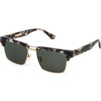 Police Men's SPLP25-5507MR Square/Rectangle Sunglasses