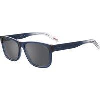 HUGO Men's HG-1260S-XW0T4 Square/Rectangle Sunglasses in Blue
