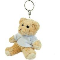 Mumbles Binx Teddy Bear Fridge Magnet Key Ring in Medium Beige | Size: XS