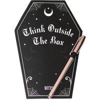 Something Different Coffin Shaped Notebook in Black