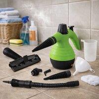 Dragodirect Electric Handheld Steam Cleaner 350ml & Accessories in Green