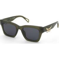 Zadig & Voltaire SZV461V510736 Square/Rectangle Sunglasses in Green