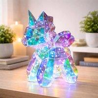 Dragodirect 20cm Unicorn LED Lamp Iridescent Bedroom Table Light