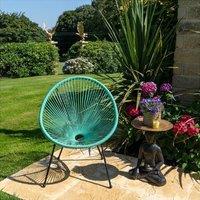 Madison & Mayfair Stylish Green Egg Chair