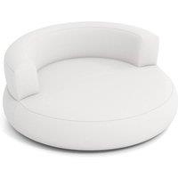 Costway Inflatable Lounger Air Sofa with Detachable Cover in White